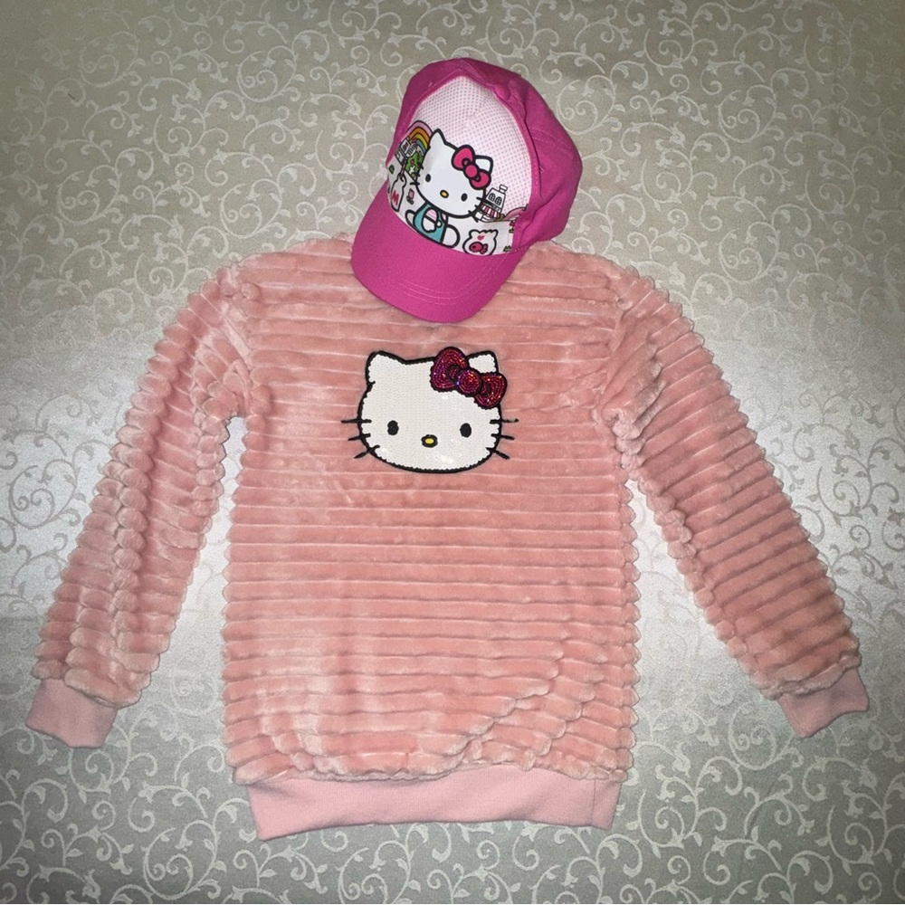 Hello Kitty Pink Shirt And Ball Cap